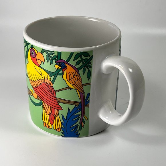 Parrot Bird Ceramic Coffee Tea Cup Mug Gift Collectible Gift - Picture 2 of 14